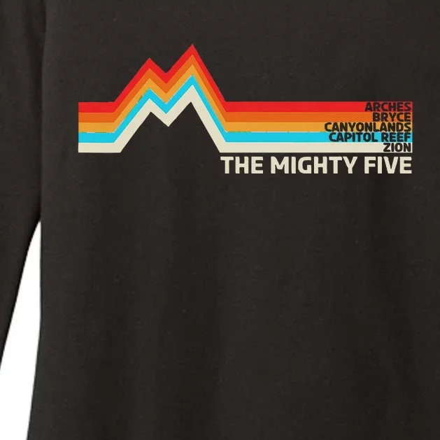 Utahs The Mighty Five National Parks Womens CVC Long Sleeve Shirt