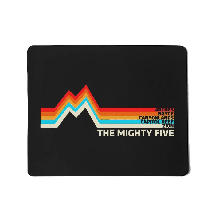 Utahs The Mighty Five National Parks Mousepad