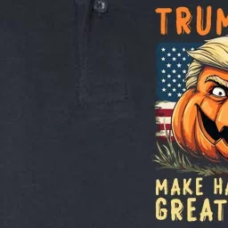 Usa Trumpkin Make Halloween Great Again Funny Trump Softstyle Adult Sport Polo