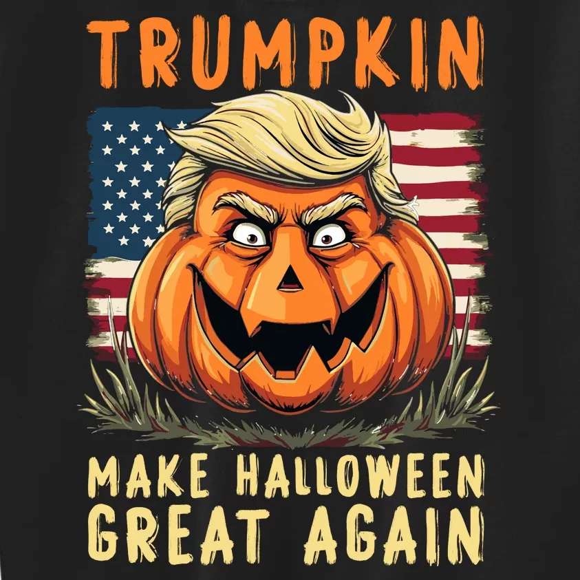 Usa Trumpkin Make Halloween Great Again Funny Trump Kids Sweatshirt