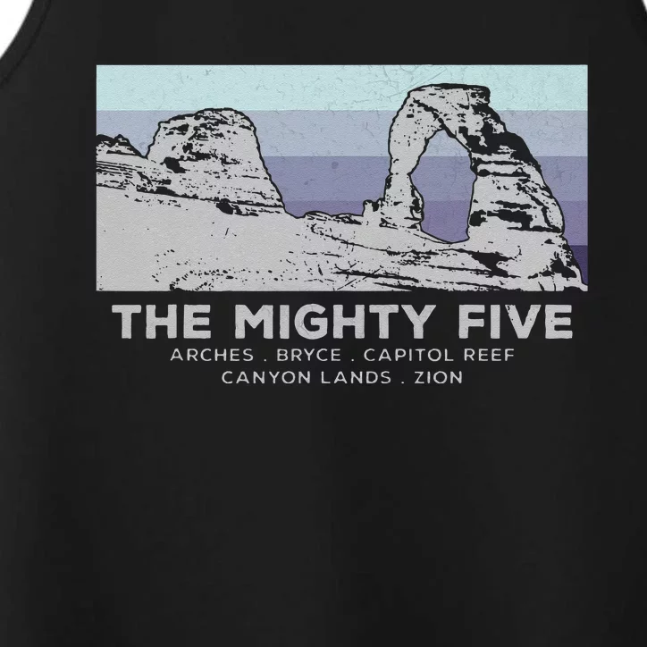 Utahs The Mighty Five National Parks Performance Tank