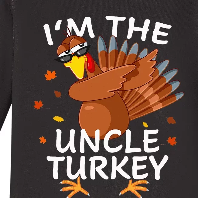 Uncle Turkey Matching Thanksgiving Pajamas Family Baby Long Sleeve Bodysuit