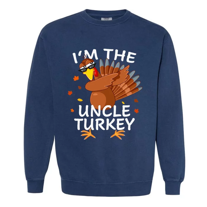 Uncle Turkey Matching Thanksgiving Pajamas Family Garment-Dyed Sweatshirt