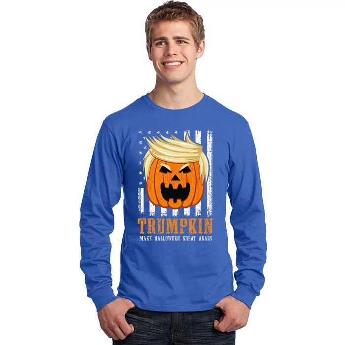 USA Trumpkin Make Halloween Great Again Funny Tall Long Sleeve T-Shirt