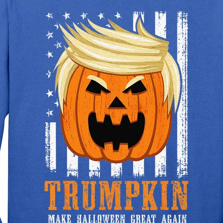 USA Trumpkin Make Halloween Great Again Funny Tall Long Sleeve T-Shirt