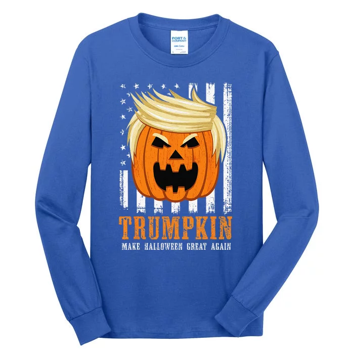 USA Trumpkin Make Halloween Great Again Funny Tall Long Sleeve T-Shirt