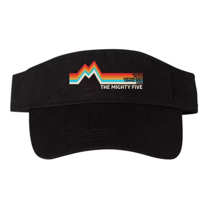 Utahs The Mighty Five National Parks Swea Valucap Bio-Washed Visor