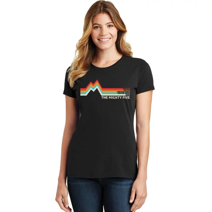 Utahs The Mighty Five National Parks Swea Women's T-Shirt