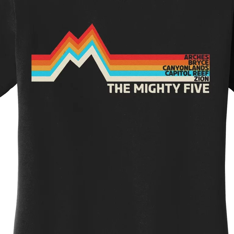 Utahs The Mighty Five National Parks Swea Women's T-Shirt