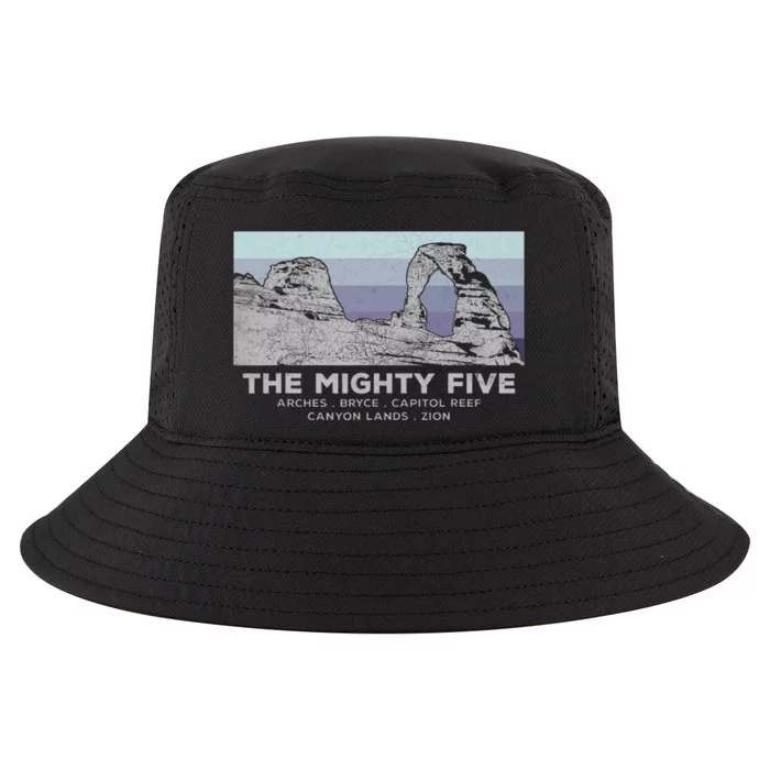 Utahs The Mighty Five National Parks Cool Comfort Performance Bucket Hat