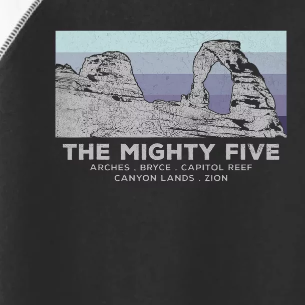 Utahs The Mighty Five National Parks Toddler Fine Jersey T-Shirt