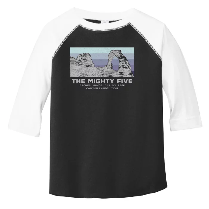 Utahs The Mighty Five National Parks Toddler Fine Jersey T-Shirt