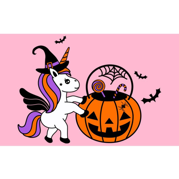 Unicorn Treat Or Trick Halloween Bumper Sticker