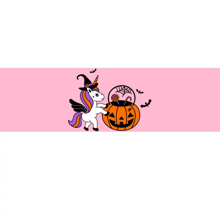 Unicorn Treat Or Trick Halloween Bumper Sticker