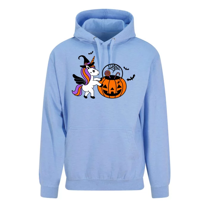 Unicorn Treat Or Trick Halloween Unisex Surf Hoodie