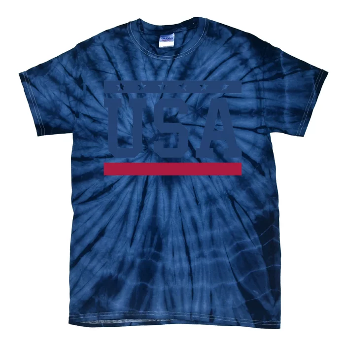 USA T Patriotic American Flag July 4th Tie-Dye T-Shirt