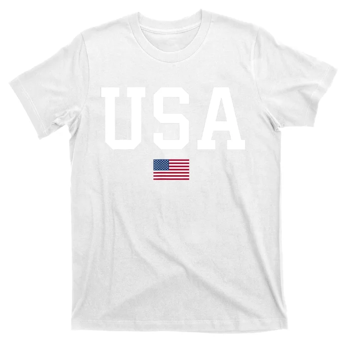 USA T Patriotic American Flag July 4th T-Shirt