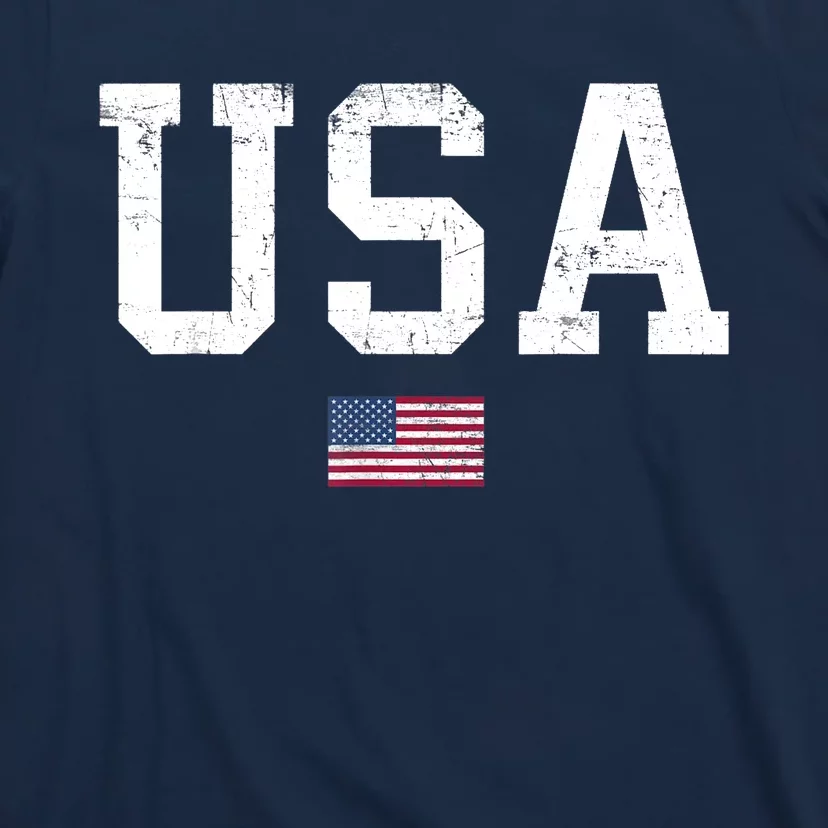 USA T Patriotic American Flag July 4th T-Shirt