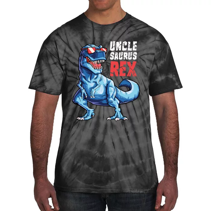 Unclesaurus T Rex Dinosaur Uncle Saurus Family Matching Sweat Tie-Dye T-Shirt