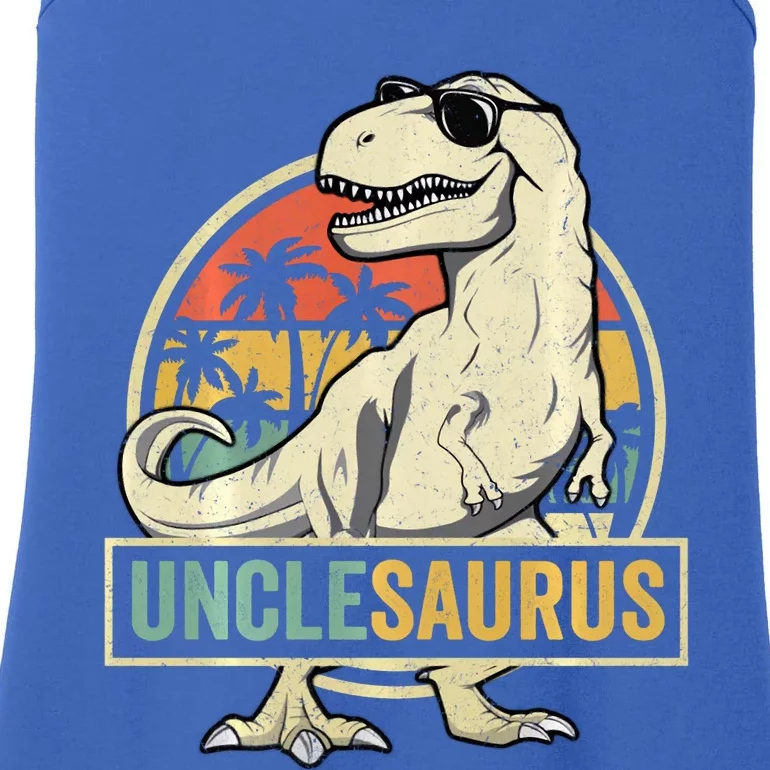 Unclesaurus T Rex Dinosaur Uncle Saurus Family Matching Long Sleeve Ladies Essential Tank