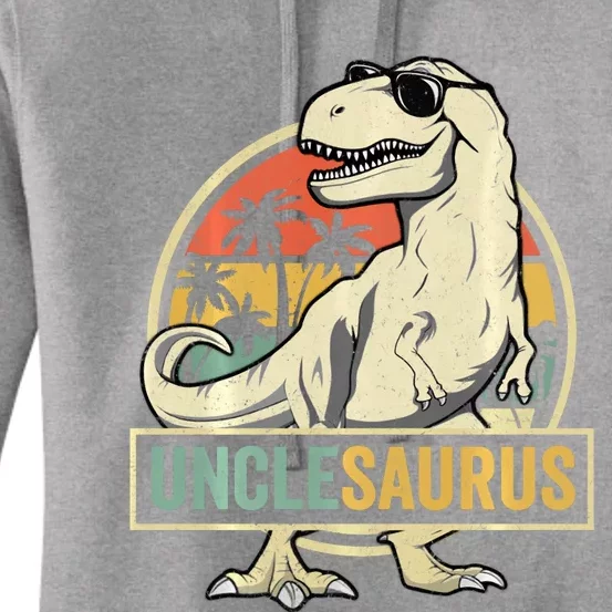 Unclesaurus T Rex Dinosaur Uncle Saurus Family Matching Long Sleeve Women's Pullover Hoodie