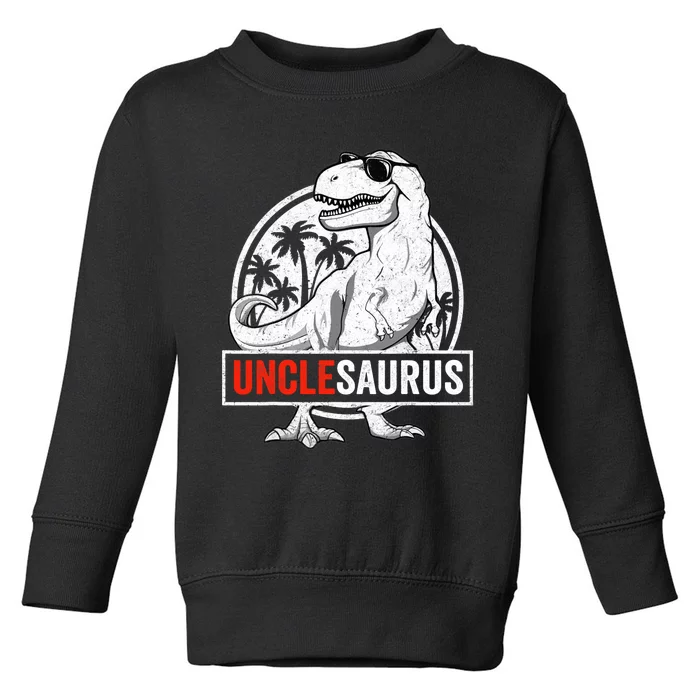 Unclesaurus T Rex Dinosaur Uncle Saurus Family Matching Toddler Sweatshirt