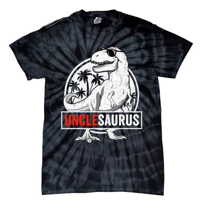 Unclesaurus T Rex Dinosaur Uncle Saurus Family Matching Tie-Dye T-Shirt