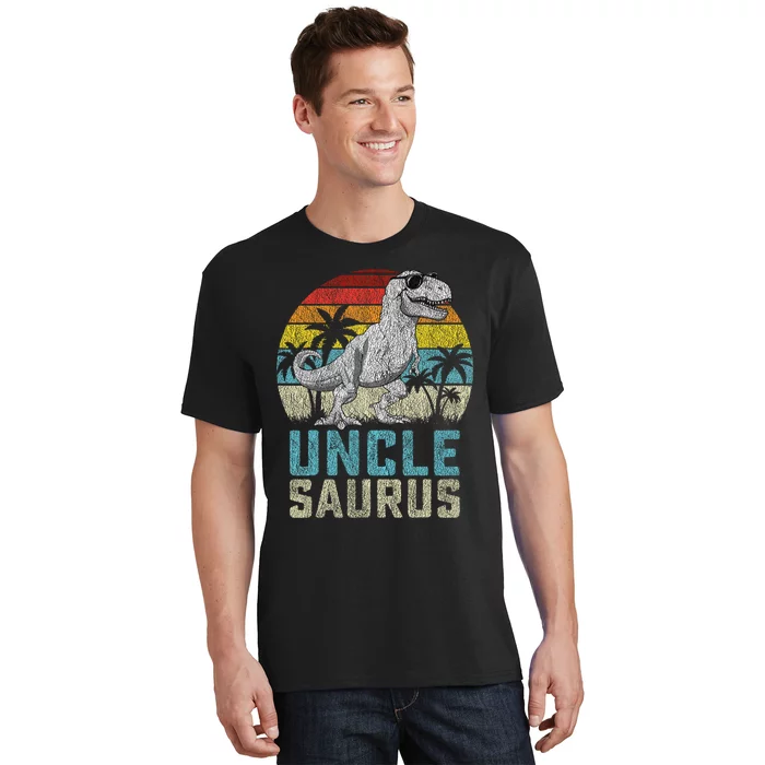 Unclesaurus T Rex Dinosaur Uncle Saurus FatherS Family T-Shirt