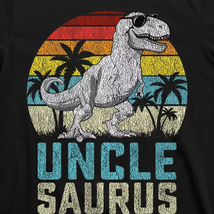 Unclesaurus T Rex Dinosaur Uncle Saurus FatherS Family T-Shirt