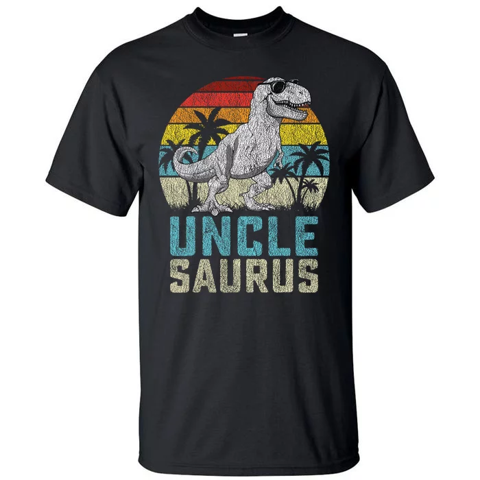 Unclesaurus T Rex Dinosaur Uncle Saurus FatherS Family Tall T-Shirt