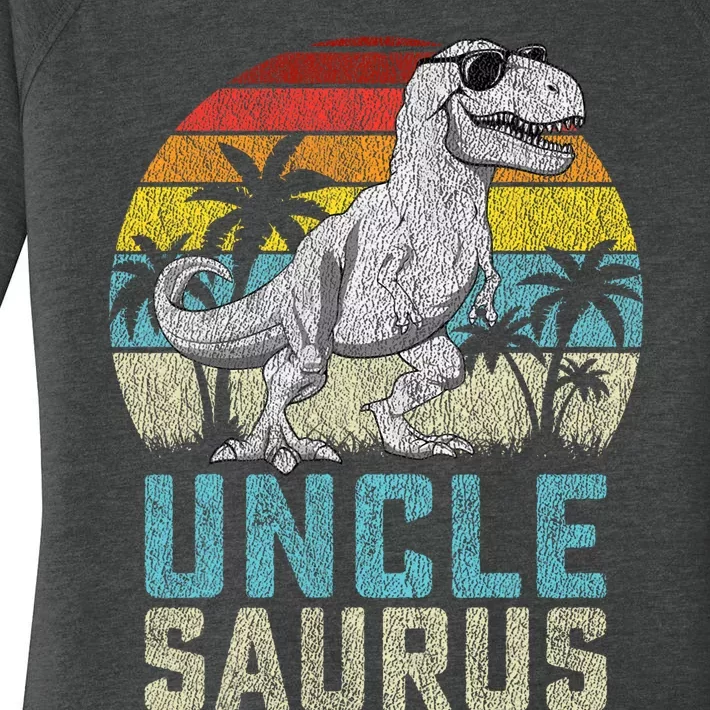 Unclesaurus T Rex Dinosaur Uncle Saurus FatherS Family Women's Perfect Tri Tunic Long Sleeve Shirt