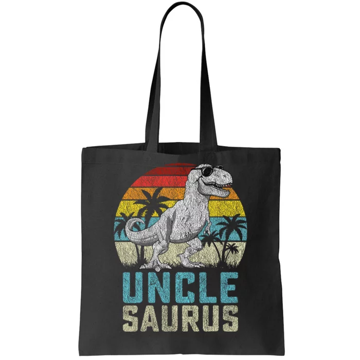 Unclesaurus T Rex Dinosaur Uncle Saurus FatherS Family Tote Bag