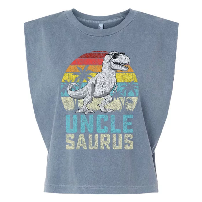 Unclesaurus T Rex Dinosaur Uncle Saurus FatherS Family Garment-Dyed Women's Muscle Tee