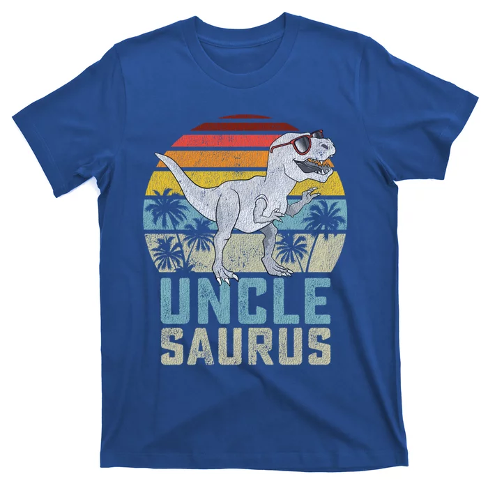 Unclesaurus T Rex Dinosaur Uncle Saurus Family Matching Funny Gift T-Shirt