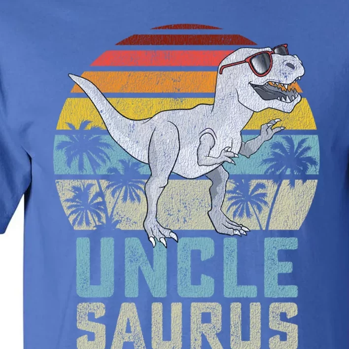 Unclesaurus T Rex Dinosaur Uncle Saurus Family Matching Funny Gift Tall T-Shirt