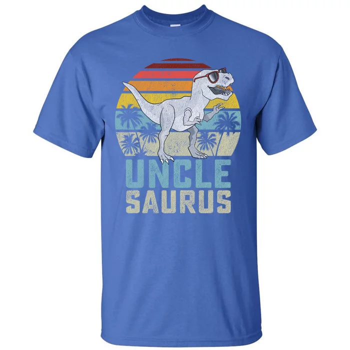 Unclesaurus T Rex Dinosaur Uncle Saurus Family Matching Funny Gift Tall T-Shirt