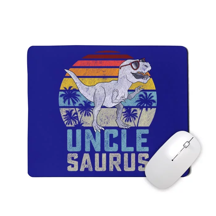 Unclesaurus T Rex Dinosaur Uncle Saurus Family Matching Funny Gift Mousepad