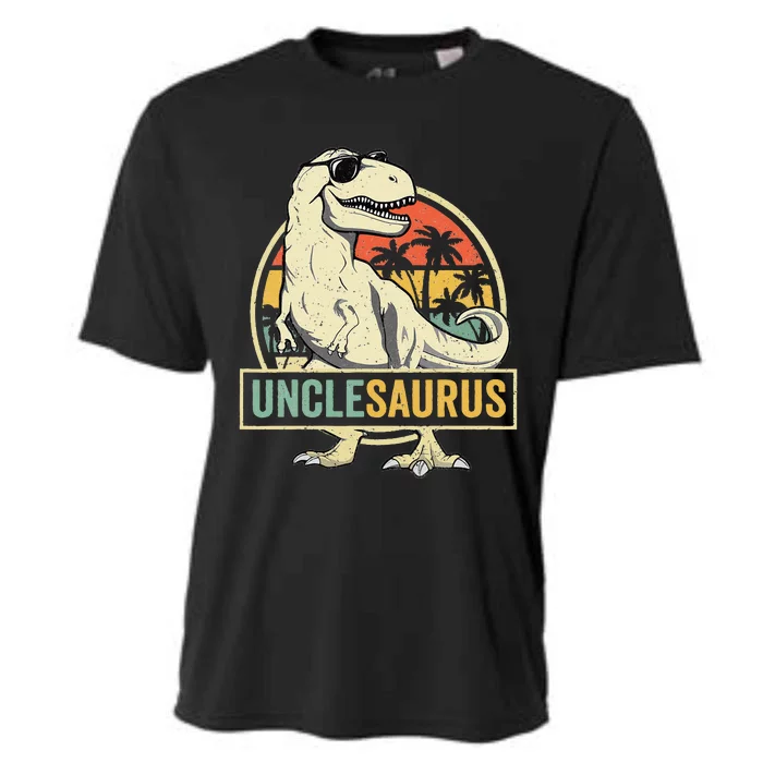 Unclesaurus T Rex Dinosaur Uncle Saurus Family Matching Cooling Performance Crew T-Shirt