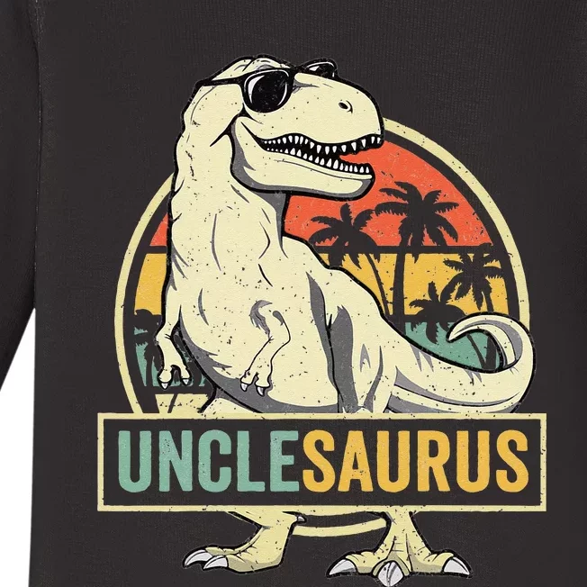 Unclesaurus T Rex Dinosaur Uncle Saurus Family Matching Baby Long Sleeve Bodysuit