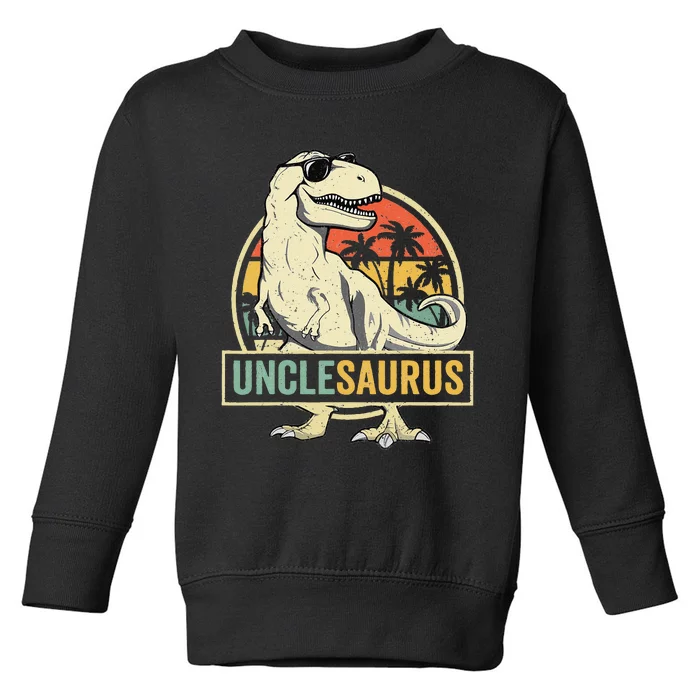 Unclesaurus T Rex Dinosaur Uncle Saurus Family Matching Toddler Sweatshirt