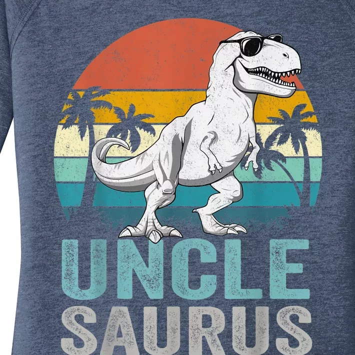 Unclesaurus T Rex Dinosaur Uncle Saurus Family Matching Women's Perfect Tri Tunic Long Sleeve Shirt