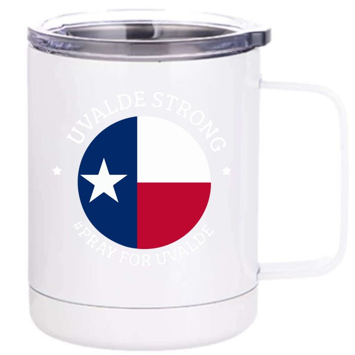 Uvalde Texas Strong Protect Kids Not Guns Front & Back 12oz Stainless Steel Tumbler Cup