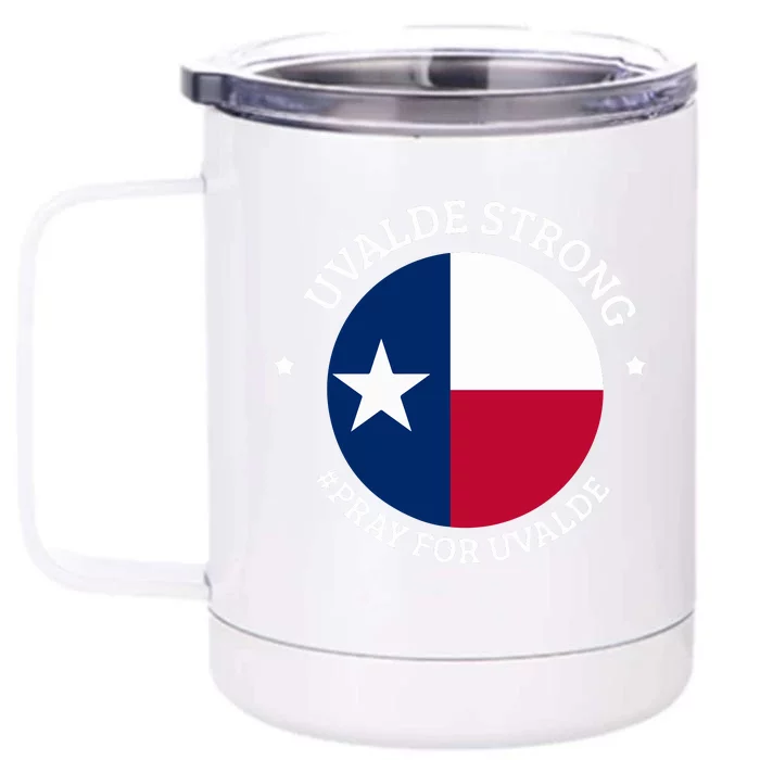 Uvalde Texas Strong Protect Kids Not Guns Front & Back 12oz Stainless Steel Tumbler Cup