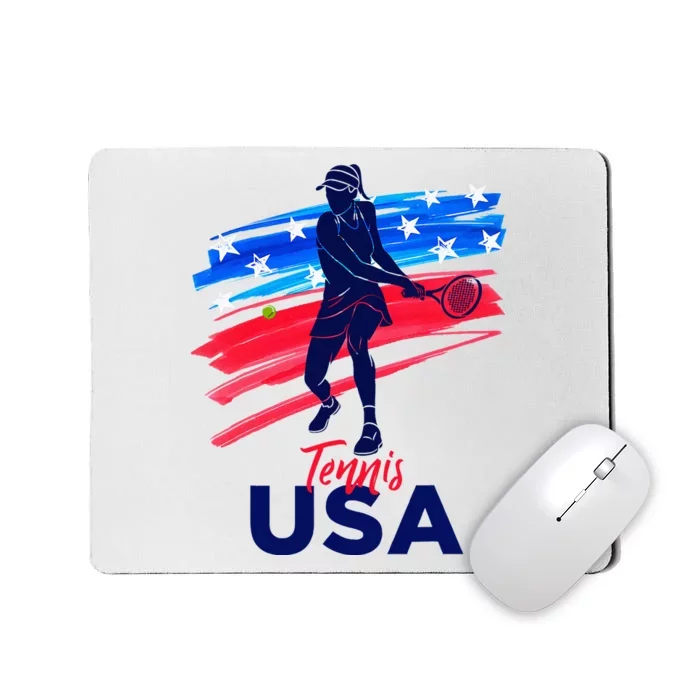 Usa Tennis Support Tennis Lover Mousepad