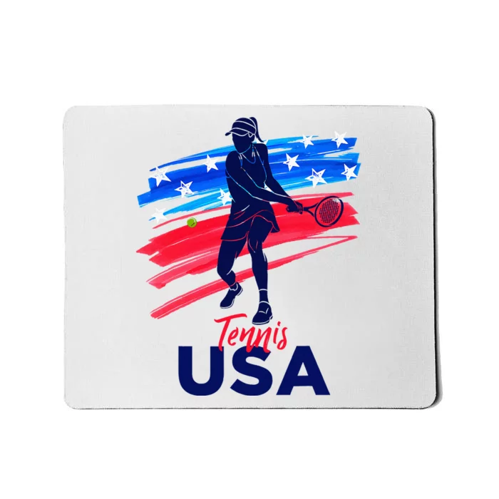 Usa Tennis Support Tennis Lover Mousepad