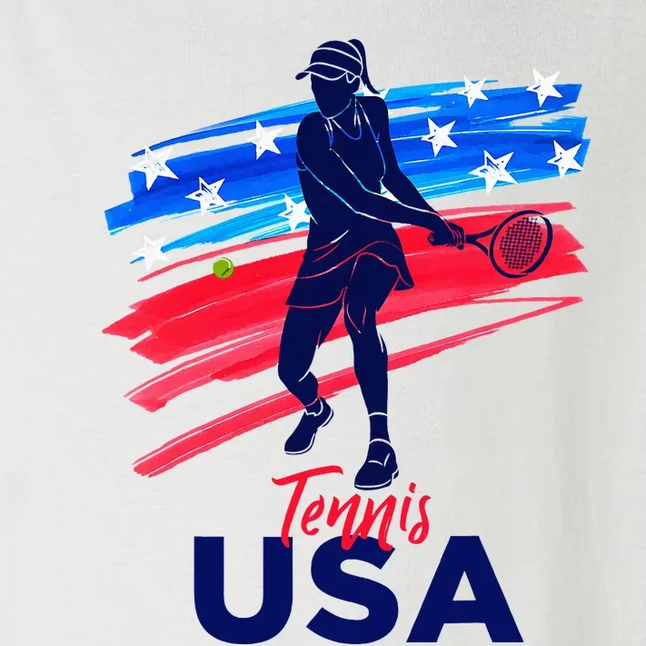 Usa Tennis Support Tennis Lover Toddler Long Sleeve Shirt