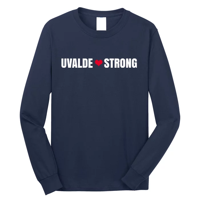 Uvalde Texas Strong Heart Long Sleeve Shirt