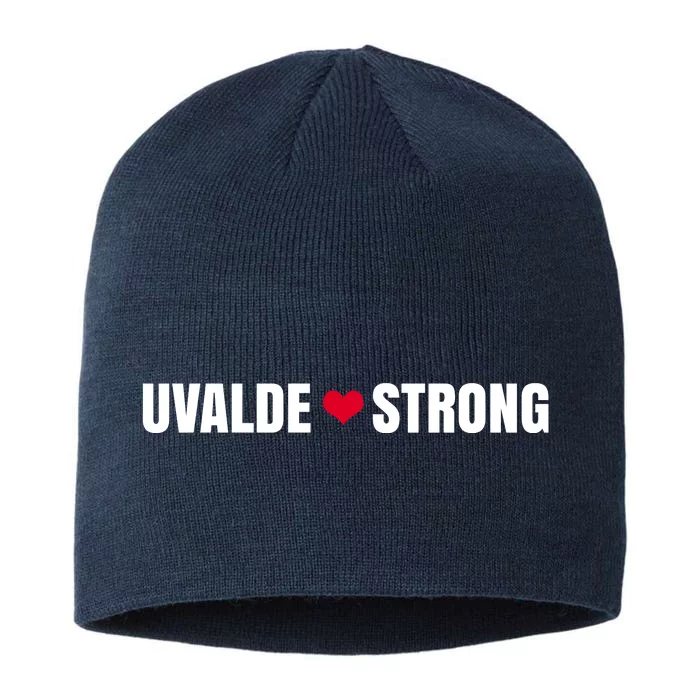 Uvalde Texas Strong Heart 8 1/2in Sustainable Knit Beanie