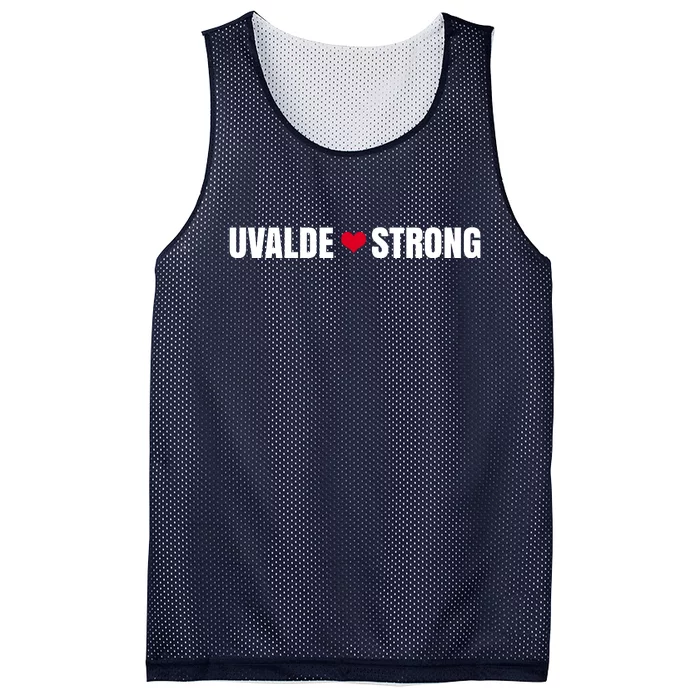 Uvalde Texas Strong Heart Mesh Reversible Basketball Jersey Tank