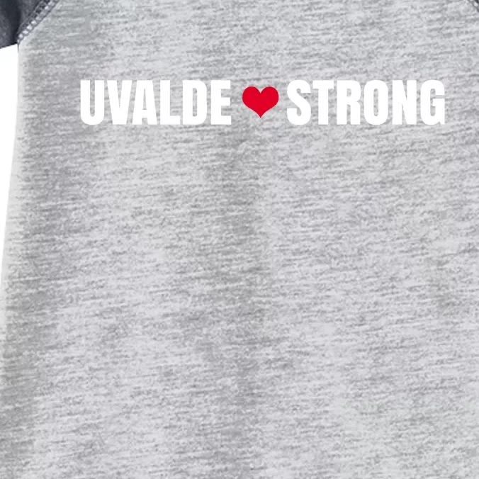 Uvalde Texas Strong Heart Infant Baby Jersey Bodysuit